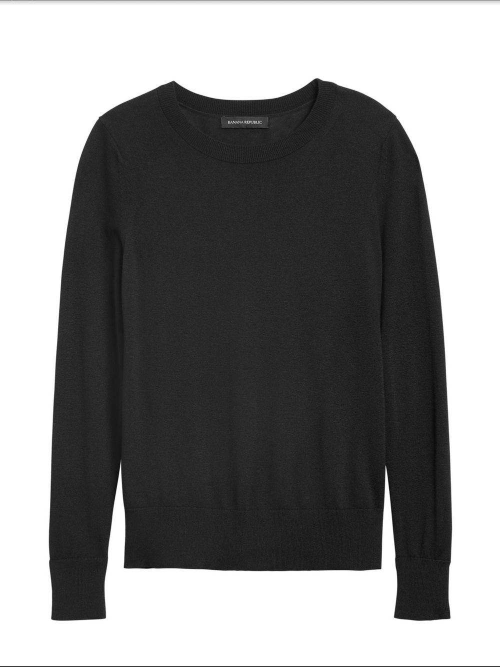 Banana Republic Men’s Black Crewneck Pullover
